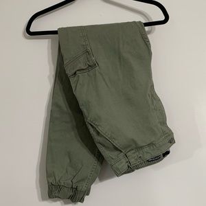army green joggers